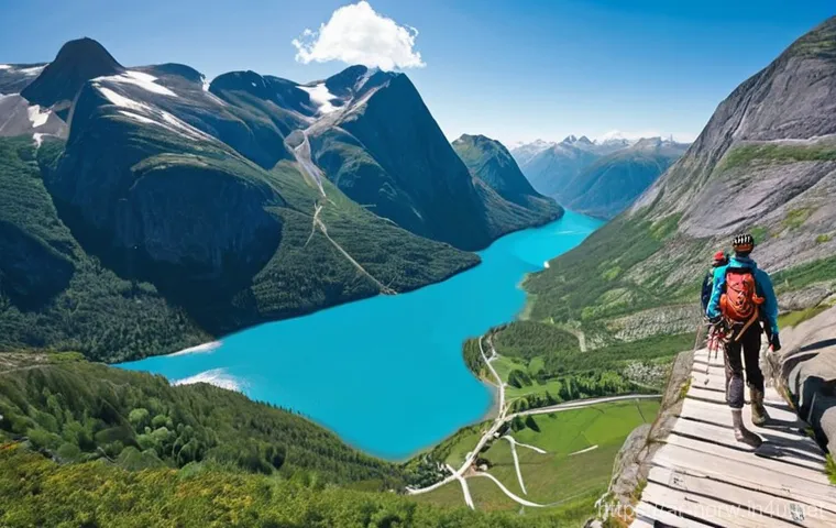 노르웨이 산악 등반 명소 - **Prompt 2: Serene Geirangerfjord Exploration**
"A small, classic wooden tourist boat or a pair ... 노르웨이 산악 등반 명소 - **Prompt 2: Serene Geirangerfjord Exploration**
"A small, classic wooden tourist boat or a pair ...